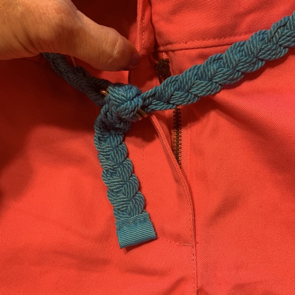Nautica NWOT Pink shorts ( adjustable) with removable blue rope belt - Picture 6 of 9